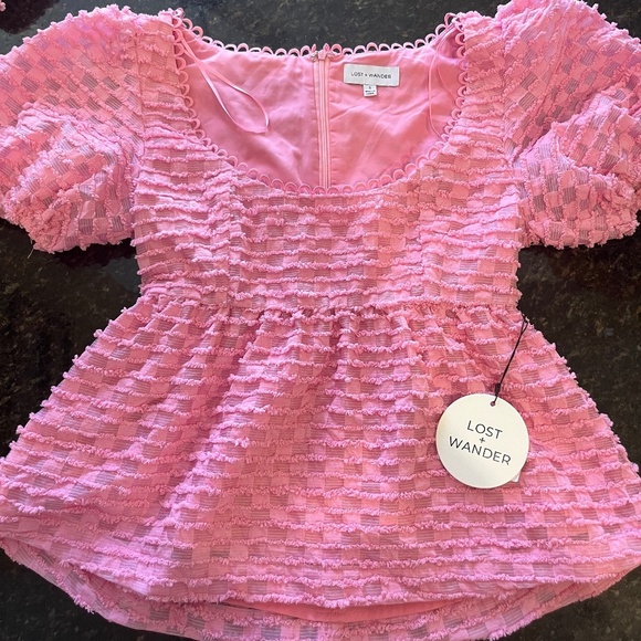 🚨CLEARANCE🚨 Lost + Wander Paloma Pink Mini Skirt Set NWT Size S - Picture 2 of 5